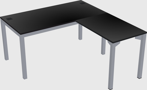 L-shaped desk