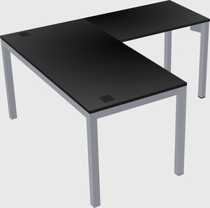 L-shaped desk