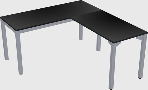 L-shaped desk