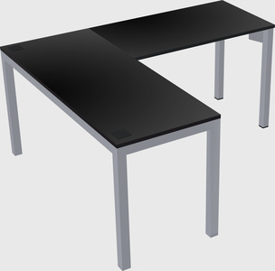 L-shaped desk