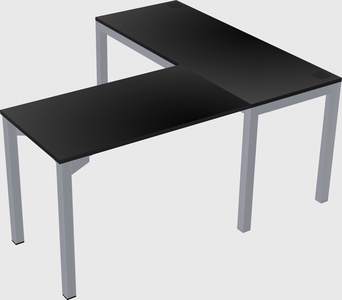 L-shaped desk