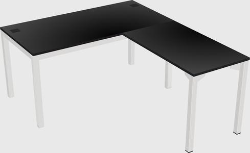 L-shaped desk