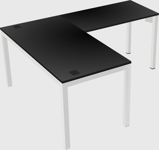 L-shaped desk