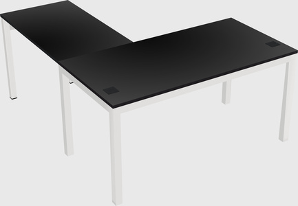 L-shaped desk