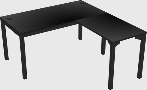 L-shaped desk