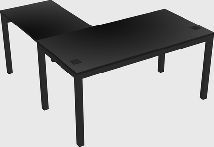 L-shaped desk