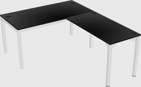 L-shaped desk