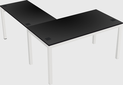 L-shaped desk