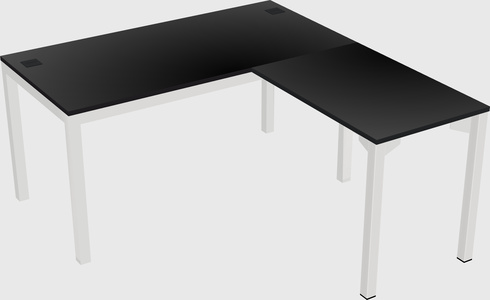 L-shaped desk