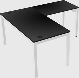 L-shaped desk
