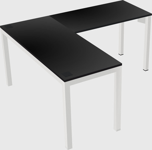 L-shaped desk