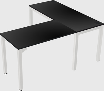 L-shaped desk