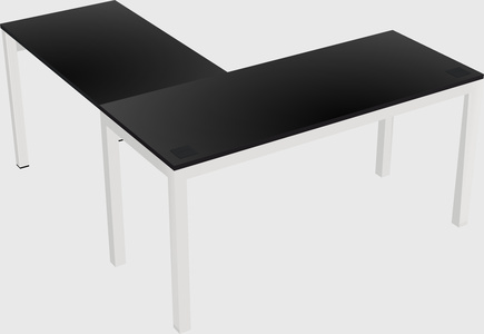 L-shaped desk