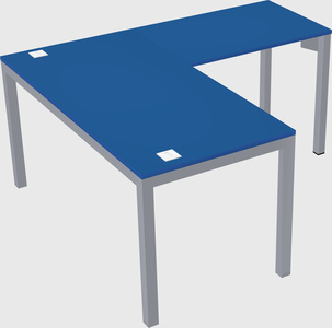 L-shaped desk