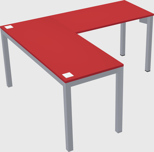 L-shaped desk