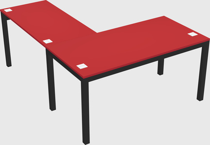 L-shaped desk