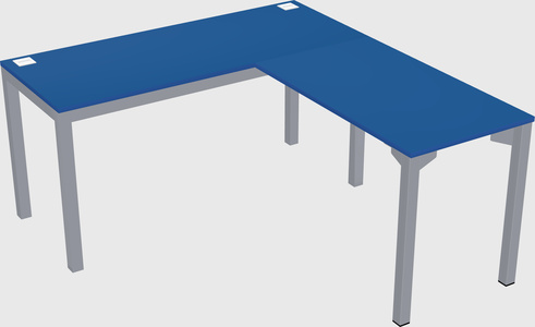 L-shaped desk