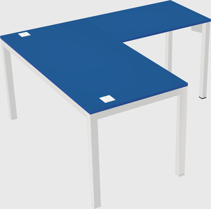 L-shaped desk