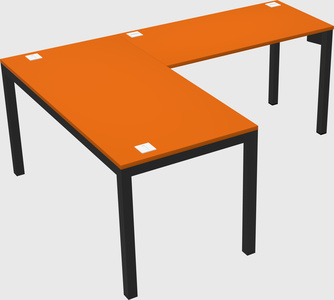 L-shaped desk