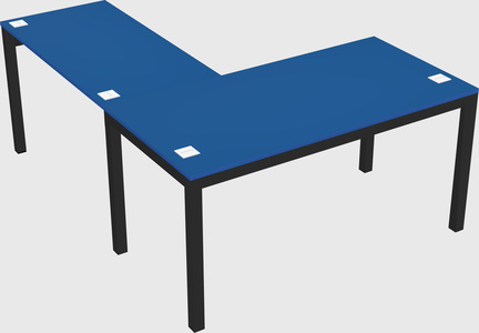 L-shaped desk