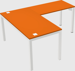 L-shaped desk
