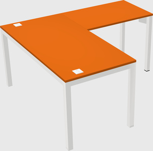 L-shaped desk