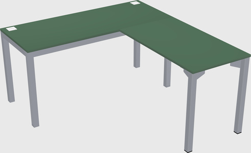L-shaped desk