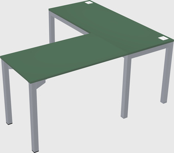 L-shaped desk
