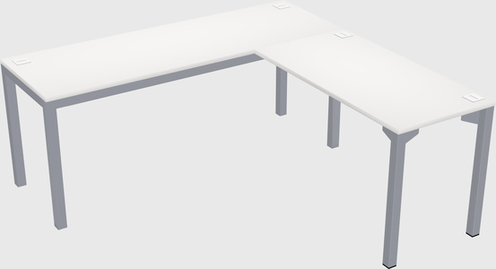 L-shaped desk