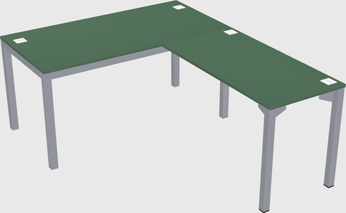 L-shaped desk