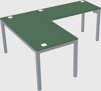 L-shaped desk