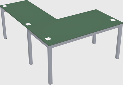 L-shaped desk