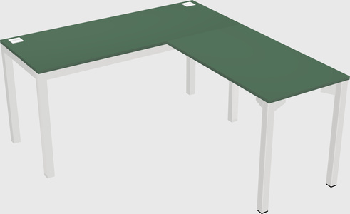 L-shaped desk