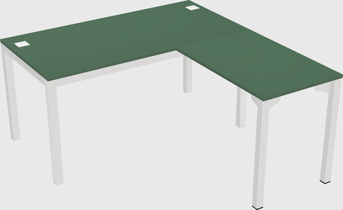 L-shaped desk