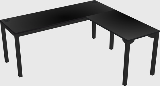 L-shaped desk