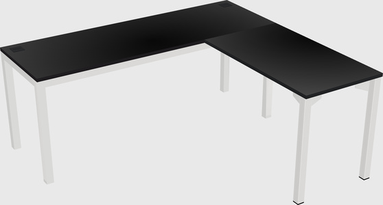 L-shaped desk