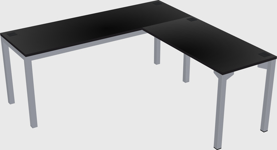 L-shaped desk