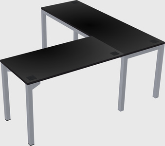 L-shaped desk