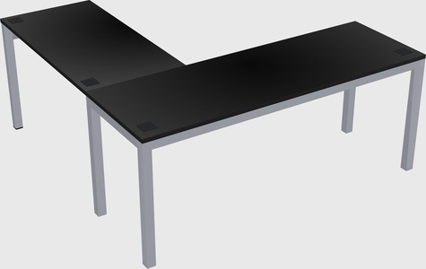 L-shaped desk