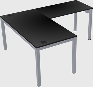L-shaped desk