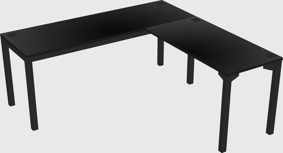 L-shaped desk