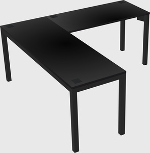 L-shaped desk