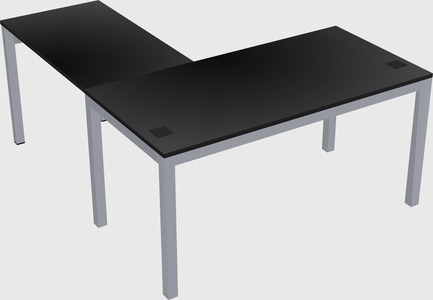 L-shaped desk