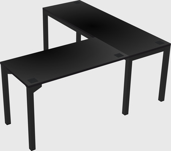 L-shaped desk