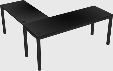 L-shaped desk