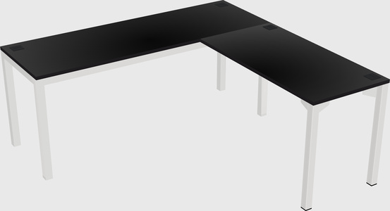 L-shaped desk