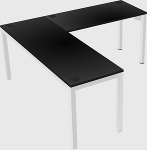 L-shaped desk