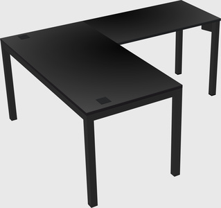 L-shaped desk