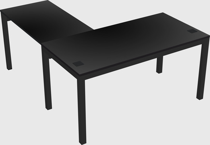 L-shaped desk