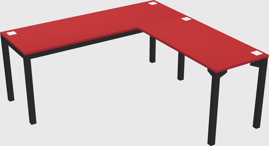 L-shaped desk